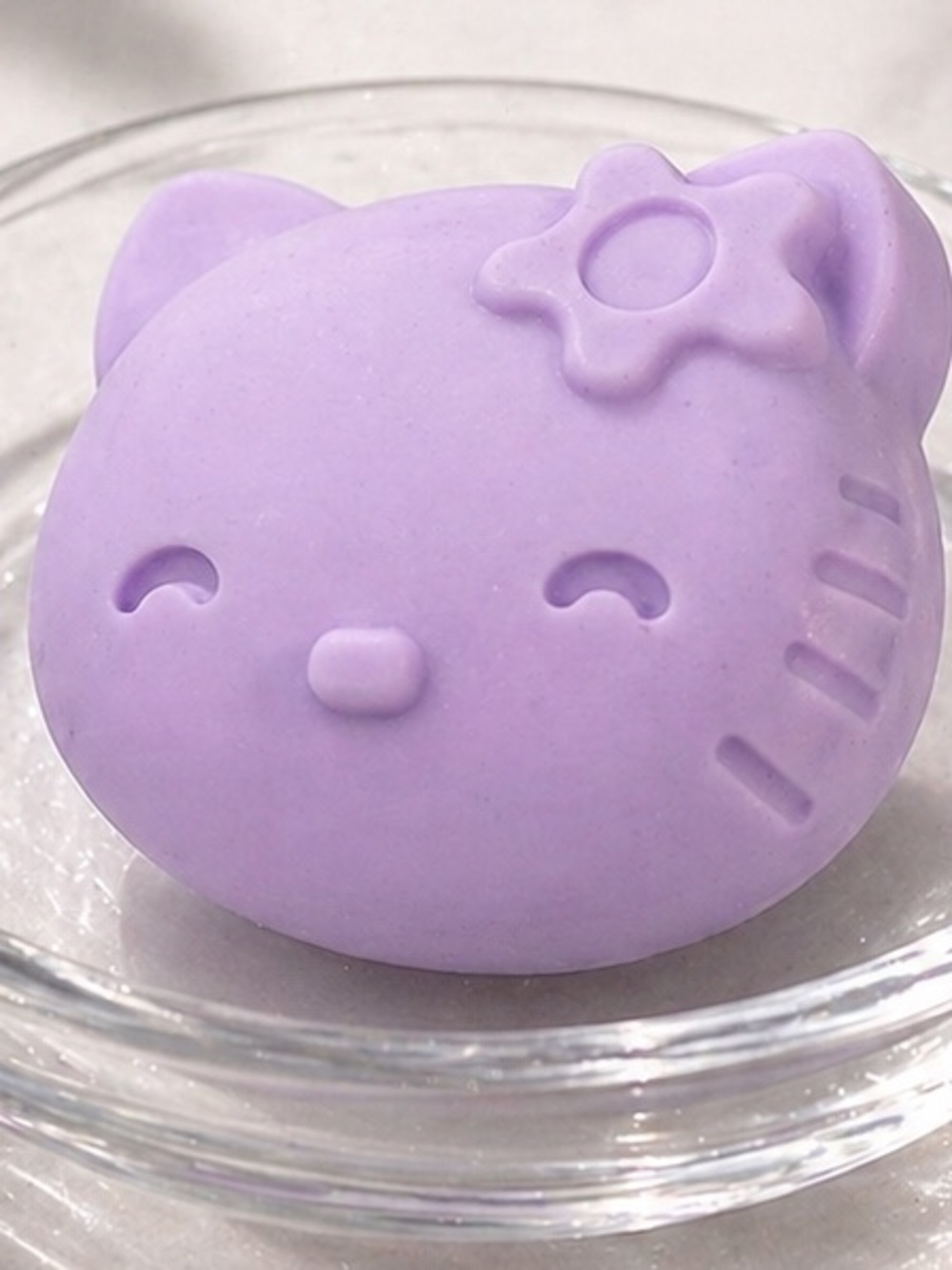 Pink hibiscus Soap with goat milk & coconut oil 3x2 inches 5oz - Picture 2 of 2